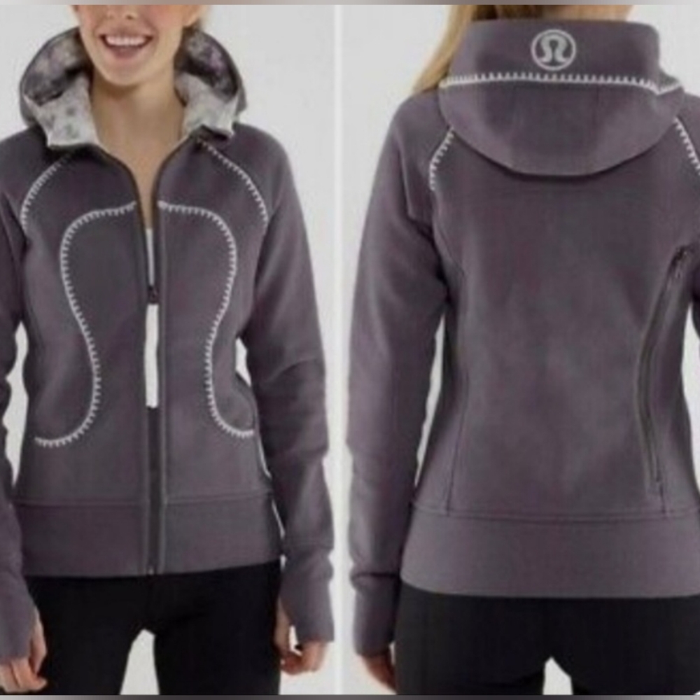 Lululemon Scuba Hoodie Travel Pillow Special Edition Charcoal. Size 8.